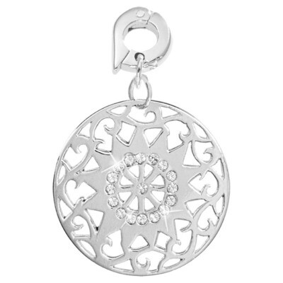 Nikki Lissoni Sixteen Diamonds Charm Silver-Plated 25mm D1095SL, MPN: D1095SL, 8718819232667