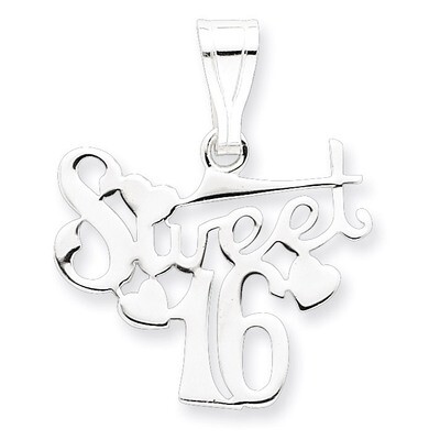 Sweet 16 Pendant Sterling Silver QC3750, MPN: QC3750, 883957908465