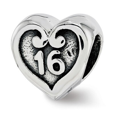 Sweet Sixteen Bead Sterling Silver QRS3801, MPN: QRS3801,