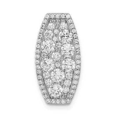 Slide Sterling Silver Rhodium-plated CZ Diamond QP5340, MPN: QP5340, 886774096537
