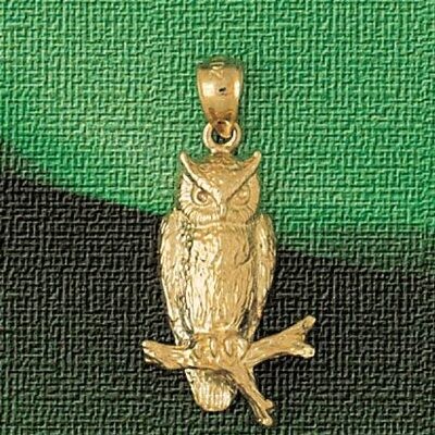 Dazzlers Jewelry Owl Pendant Necklace Charm Bracelet in Yellow, White or Rose Gold 3058, MPN: DZ-30…