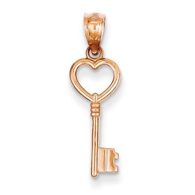 Key Pendant 14k Rose Gold YC1072, MPN: YC1072, 886774616971