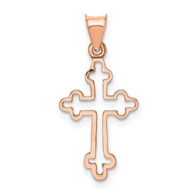 Cross Pendant 14K Rose Gold Polished D4653, MPN: D4653, 883957320809