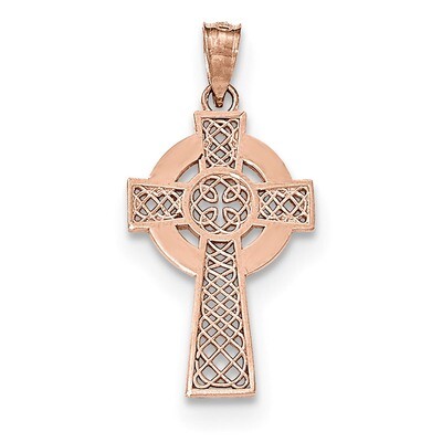 Celtic Cross Pendant 14k Rose Gold K5515, MPN: K5515, 191101453229