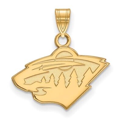 Minnesota Wild Small Pendant Gold-plated Silver GP002WIL, MPN: GP002WIL, 886774740874