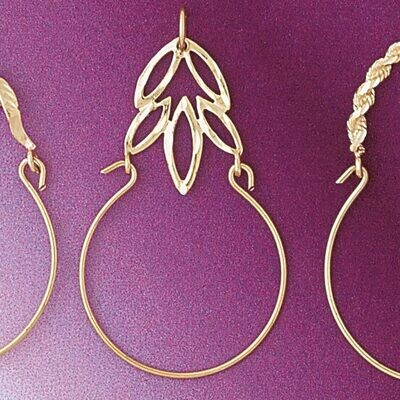 Dazzlers Jewelry Holder Pendant Necklace Charm Bracelet in Yellow, White or Rose Gold 4295, MPN: DZ…