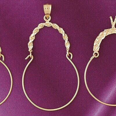 Dazzlers Jewelry Holder Pendant Necklace Charm Bracelet in Yellow, White or Rose Gold 4286, MPN: DZ…