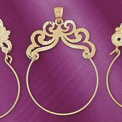 Dazzlers Jewelry Holder Pendant Necklace Charm Bracelet in Yellow, White or Rose Gold 4280, MPN: DZ…