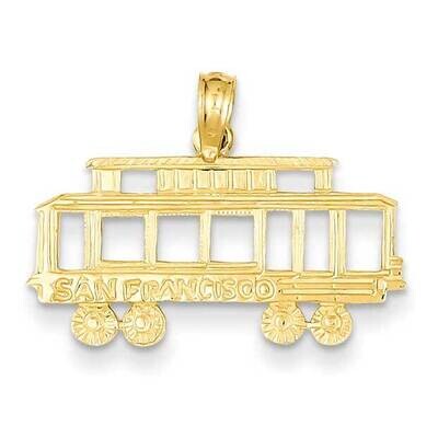 San Francisco Cable Car Pendant 14k Gold K2788, MPN: K2788, 637218043378