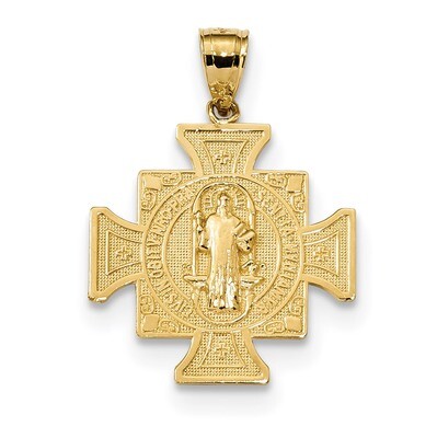 San Benito 2-Sided Cross Pendant 14k Gold K6355, MPN: K6355, 883957928098