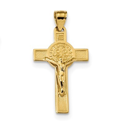 San Benito 2-Sided Crucifix Pendant 14k Gold K6358, MPN: K6358, 883957928210