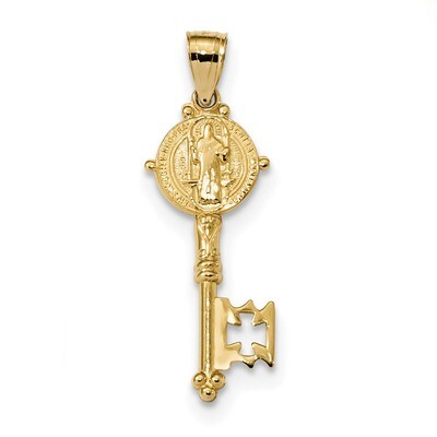 San Benito 2-Sided Key Pendant 14k Gold K6357, MPN: K6357, 883957938813