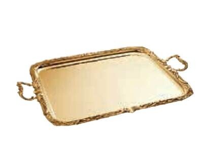 Ercuis Regence Rectangular Serving Tray With Handles 22.5 x 18.875 Inch Silver Plated F506450-57, M…