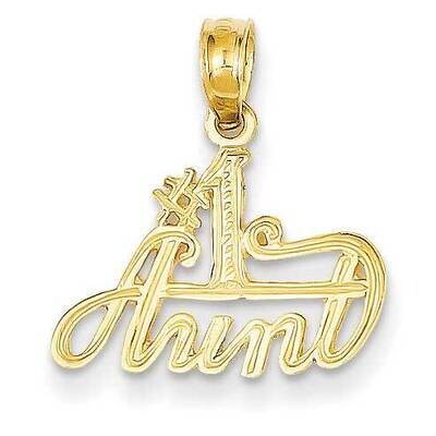 #1 Aunt Pendant 14k Gold D3965, MPN: D3965, 637218030279