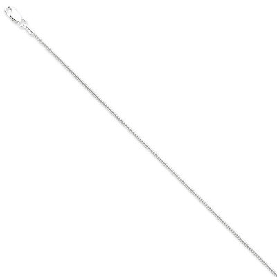 8 Inch 1.25mm Round Snake Chain Sterling Silver QSN040-8, MPN: QSN040-8, 883957257419