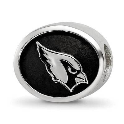 Enameled Arizona Cardinals NFL Bead Sterling Silver QRS3042, MPN: QRS3042, 191101787249