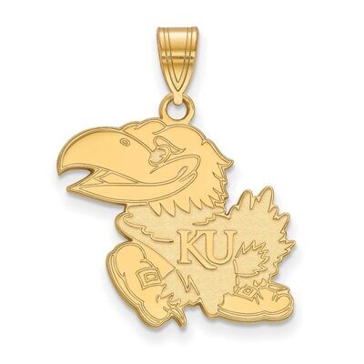 University of Kansas Large Pendant 10k Yellow Gold 1Y004UKS, MPN: 1Y004UKS, 886774801834