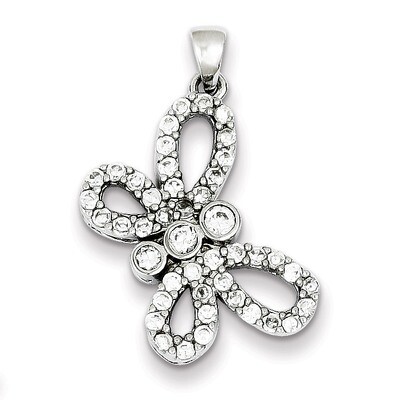 Butterfly Pendant Sterling Silver Diamond QP1169, MPN: QP1169, 883957218861
