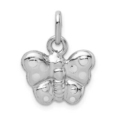 Polished Butterfly Pendant Sterling Silver Rhodium-plated QC9516, MPN: QC9516, 886774115719