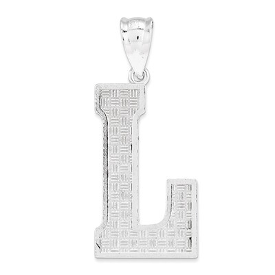 Initial L Charm Sterling Silver QC2766L, MPN: QC2766L, 883957906829