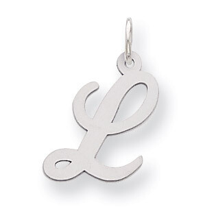 Script Initial L Charm Sterling Silver Fancy QC5088L, MPN: QC5088L, 883957030388