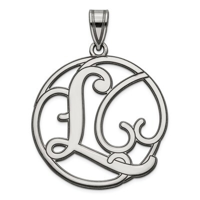 Script Initial L Charm Sterling Silver Fancy  QC8999L, MPN: QC8999L, 191101367830