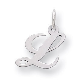 Script Initial L Charm Sterling Silver Fancy QC5086L, MPN: QC5086L, 883957579146