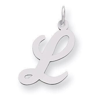 Script Initial L Charm Sterling Silver QC5084L, MPN: QC5084L, 883957031064