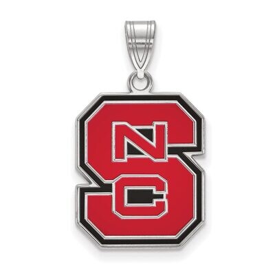 North Carolina State University Large Enamel Pendant Sterling Silver SS032NCS, MPN: SS032NCS, 88677…