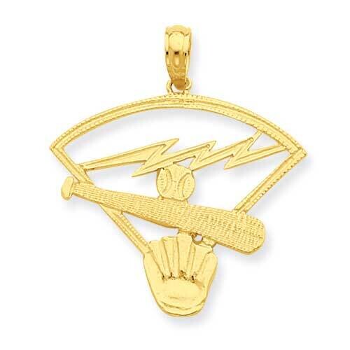 Baseball Diamond Pendant 14k Gold D4289 HomeBello