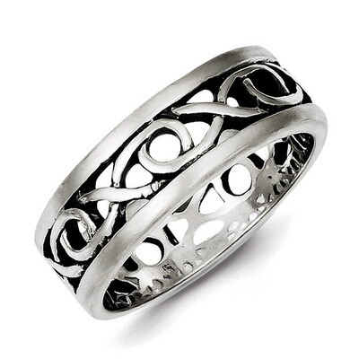 X&amp;O Design Ring Sterling Silver QR2465, MPN: QR2465, 883957250328