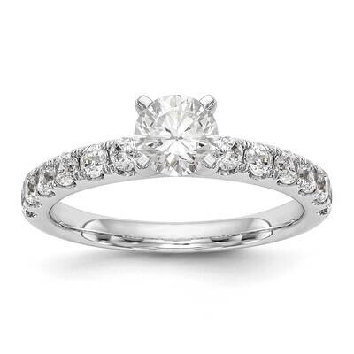 Diamond Si1/Si2, G H I, Peg Semi-Mount Engagement Ring 14k White Gold Lab Grown RM2927E-060-7WLG, M…