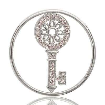 Nikki Lissoni Key To My Heart Silver Plated 33mm Coin C1004SM, MPN: C1004SM, 8718627460146