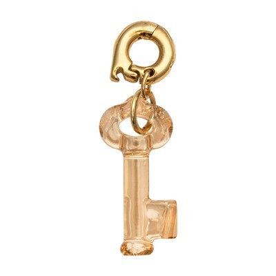 Nikki Lissoni Unlock My Heart Gold Charm Gold-Plated 25mm D1157GL, MPN: D1157GL, 8718819239383