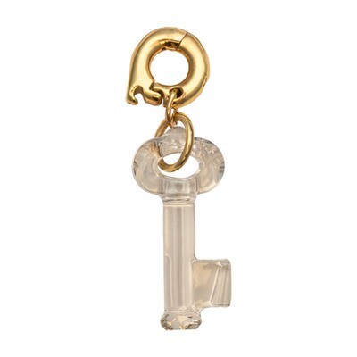 Nikki Lissoni Unlock My Heart Crystal Charm Gold-Plated 25mm D1156GL, MPN: D1156GL, 8718819239376