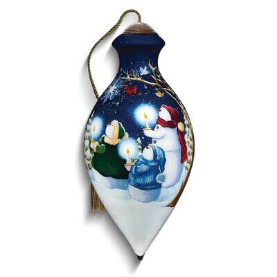 Neqwa Art Snowmen With Candles Gazing At Star Ornament GM25396, MPN: GM25396, 842181125314