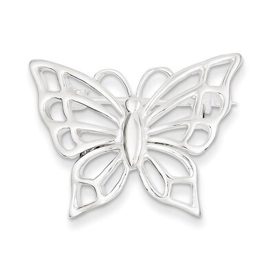 Butterfly Pin Sterling Silver QP158, MPN: QP158, 883957577661