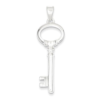Key Pendant Sterling Silver Polished QP2016, MPN: QP2016, 883957562728