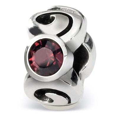 June Swarovski Elements Birthstone Bead - Sterling Silver QRS1263JUN, MPN: QRS1263JUN, 883957301990