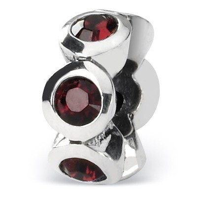 June Swarovski Elements Birthstone Bead - Sterling Silver QRS1262JUN, MPN: QRS1262JUN, 883957301877