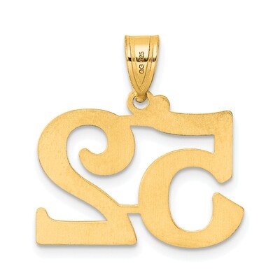 Number 52 Pendant 14k Gold Polished APN52, MPN: APN52, 196904080009