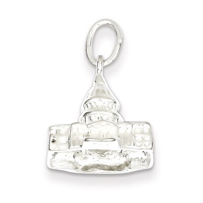 Capitol Building Charm Sterling Silver QC3122, MPN: QC3122, 883957976594