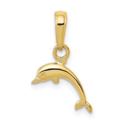 Mini Dolphin Pendant 10k Gold 10D4121, MPN: 10D4121,