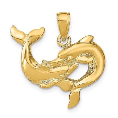 Dolphins Pendant 14k Gold K7724, MPN: K7724, 63721801295
