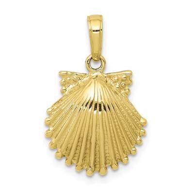 Scallop Shell Pendant 10k Gold 10C3375, MPN: 10C3375,