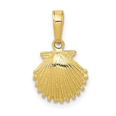 Scallop Shell Pendant 10k Gold 10K2967, MPN: 10K2967,