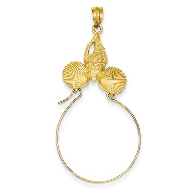 Sea Shell Charm Holder 14k Gold D5, MPN: D5, 886774093956