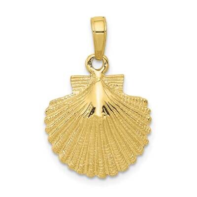 Scallop Shell Pendant 10k Gold 10K2918, MPN: 10K2918,