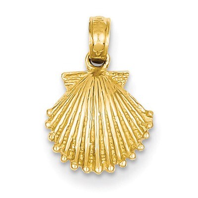Scallop Shell Pendant 14k Gold K2967, MPN: K2967, 637218048069