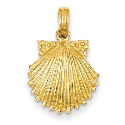 Scallop Shell Pendant 14k Gold C3375, MPN: C3375, 637218012411